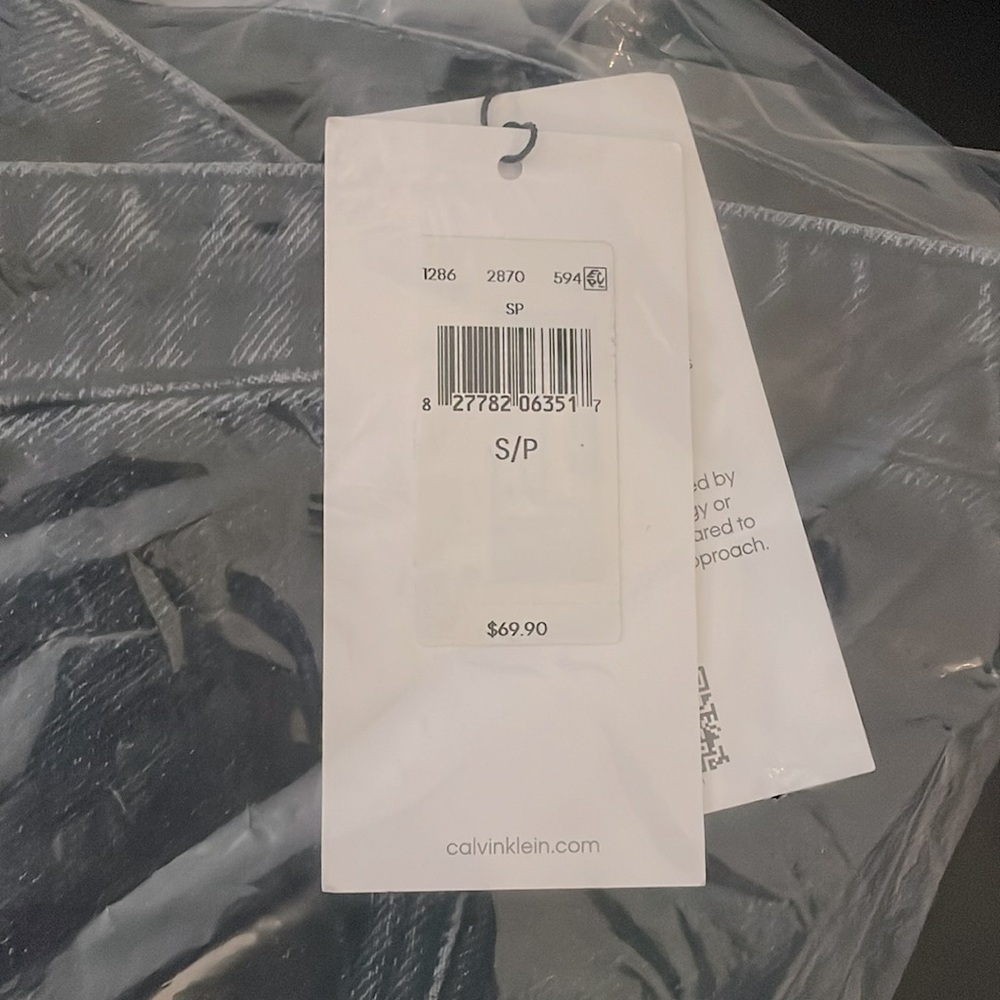 Calvin Klein Denim Strapless Top - Picture 8 of 9